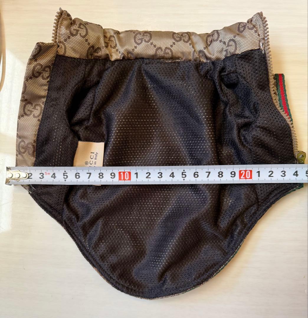 GUCCI GGパターン ベージュ キャップ&コートセット【小型犬】