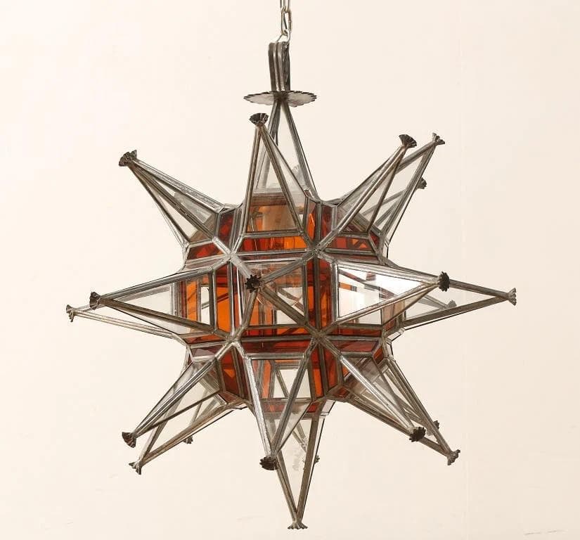 スペイン～★大型 スター ペンダントライト 激レア 希少品／50年代ヴィンテージ