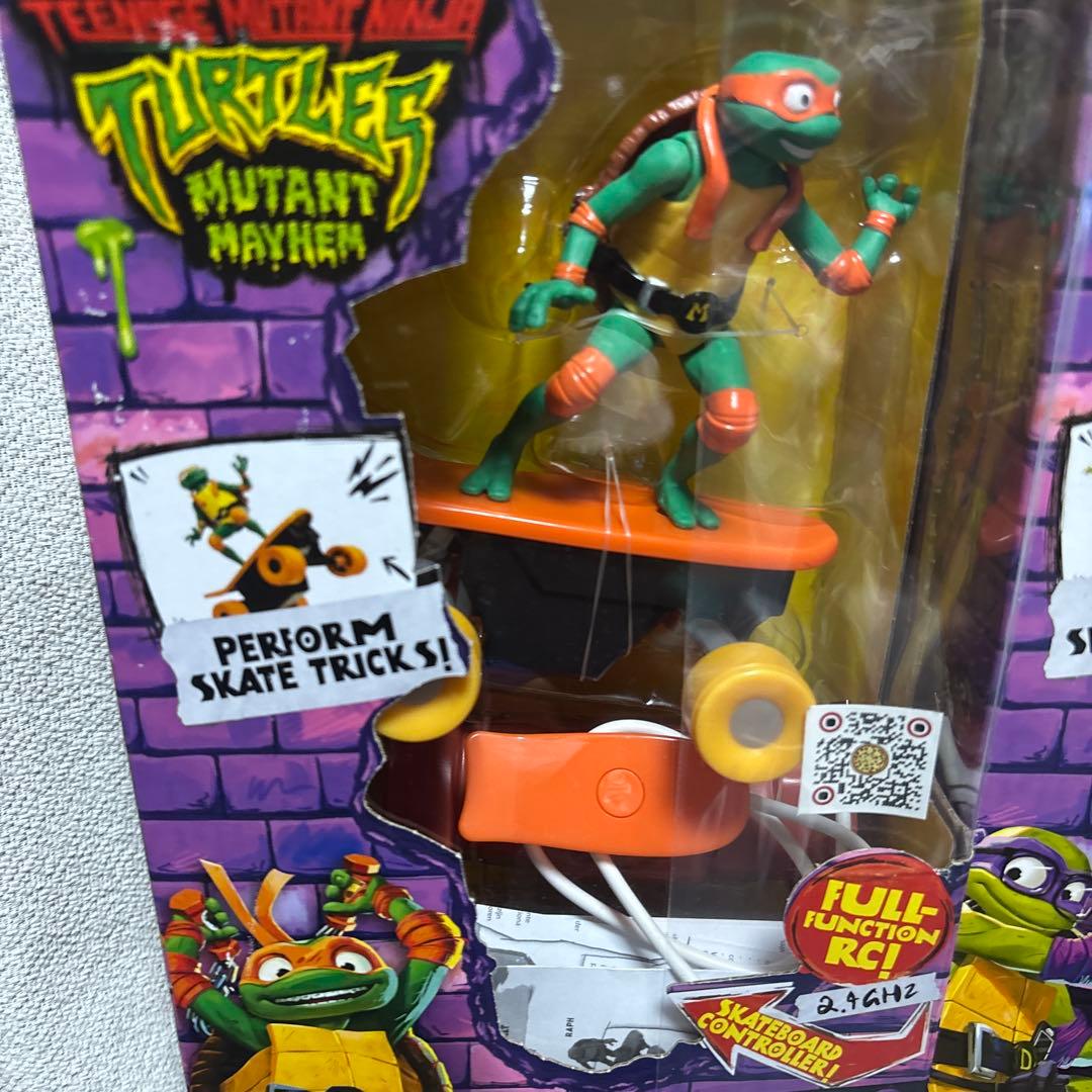 希少‼️タートルズ ミュータントパニック スケボー RC フィギュア4つセット