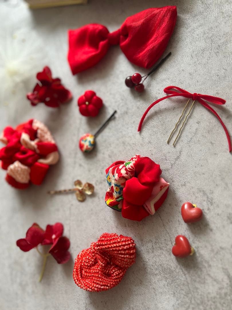 r*︎様 七五三　七五三髪飾り　ヘッドドレス　着物髪飾り　リメイク髪飾り　059