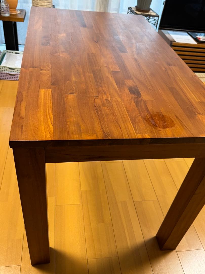 たま SCANTEAK 木製 長方形テーブル