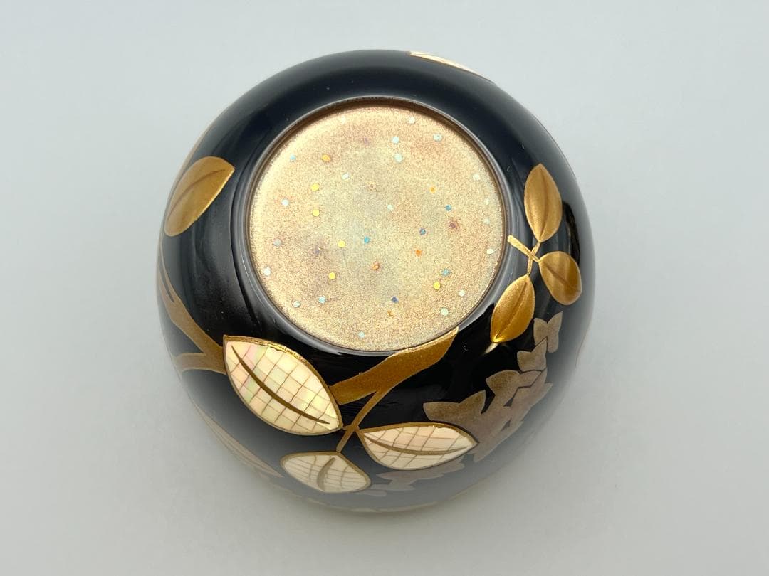 大棗　月に萩　内銀地平目　英文作　共布　共箱付き　作家物　茶道具　未使用