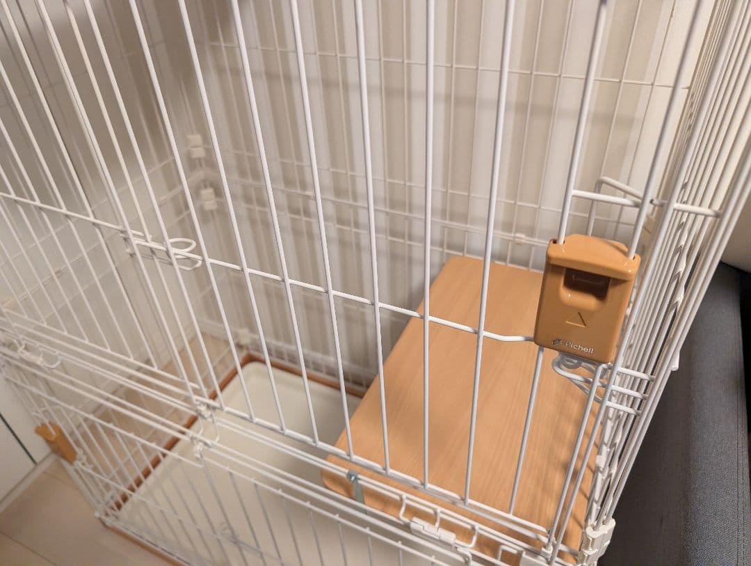 リッチェル 木製お掃除簡単キャットサークル M（ライトブラウン