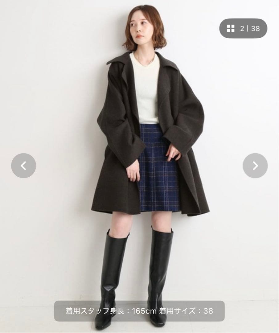 イエナ　IENA MANTECO PUREダブルフェイスショートコート　コート