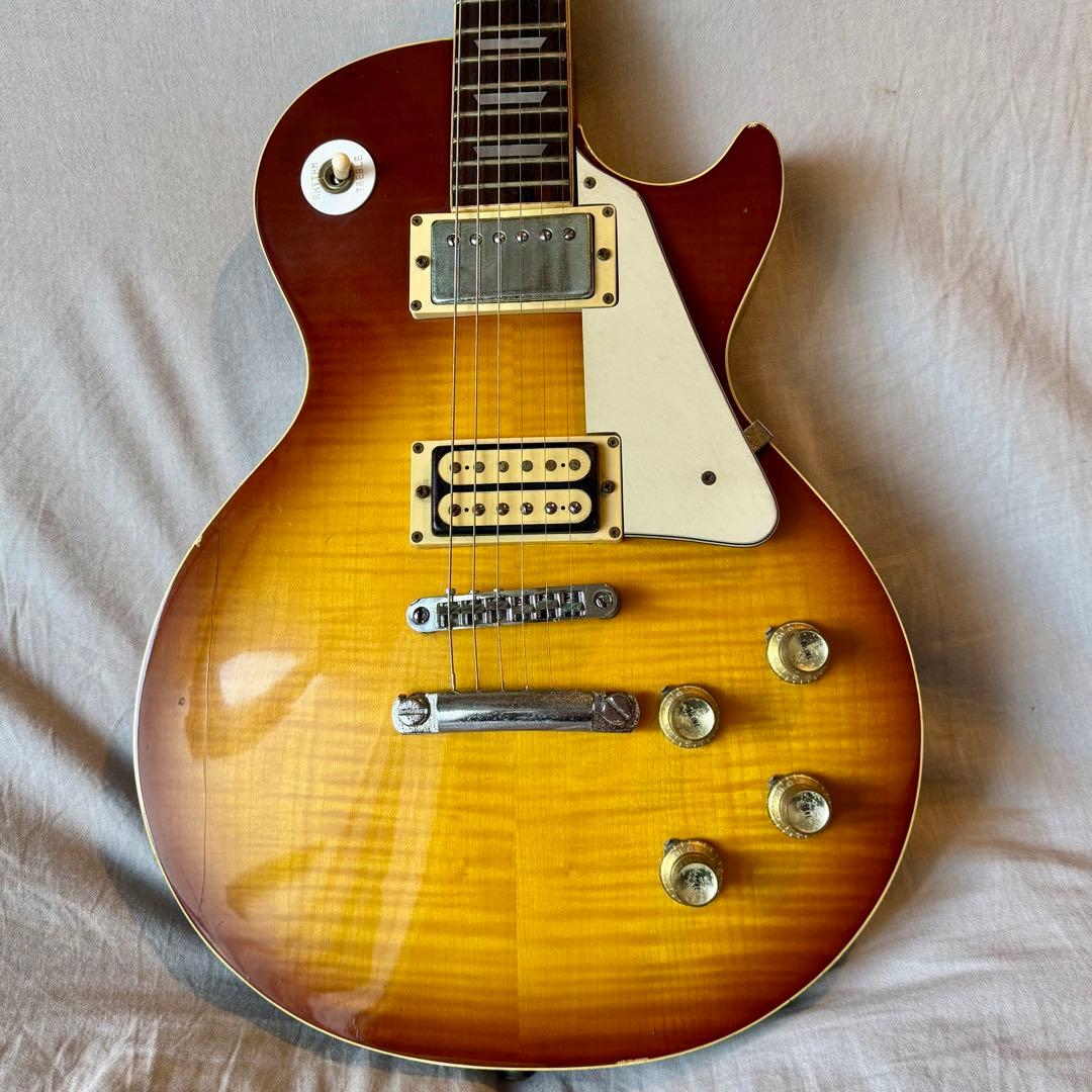 【動作確認済】グレコレスポール 1975年製フレイム杢 チェリーサンバースト