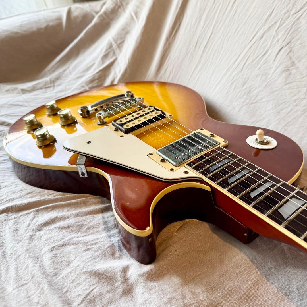 【動作確認済】グレコレスポール 1975年製フレイム杢 チェリーサンバースト