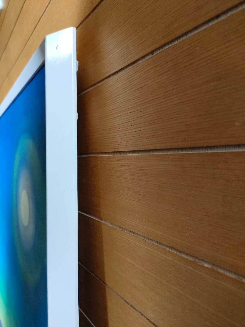 絵画　油彩画　Ｐ30号【春の夜明けに輝く月】