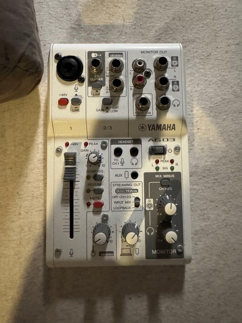 YAMAHA AG03 MK2 オーディオミキサー　ホワイト
