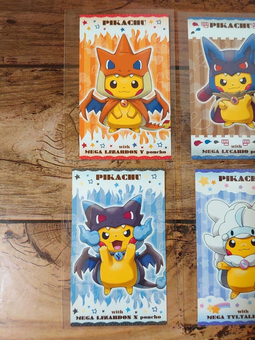 メガキャンペーン 第1弾 名刺カード 6種 ピカチュウ メガシンカ ポンチョ