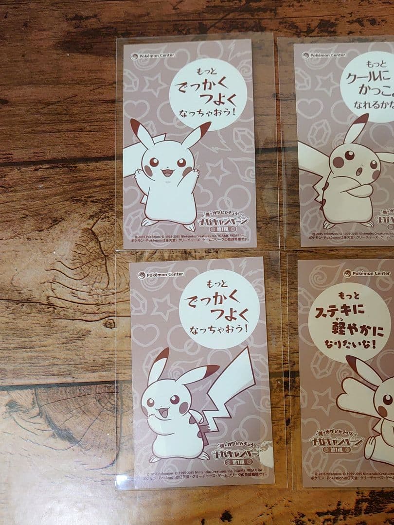 メガキャンペーン 第1弾 名刺カード 6種 ピカチュウ メガシンカ ポンチョ