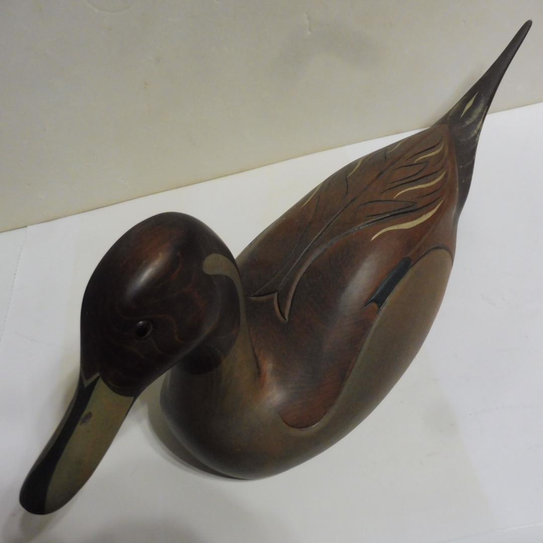 デコイ 鴨 水鳥 尾長鴨 Pintail Drakeのデコイ