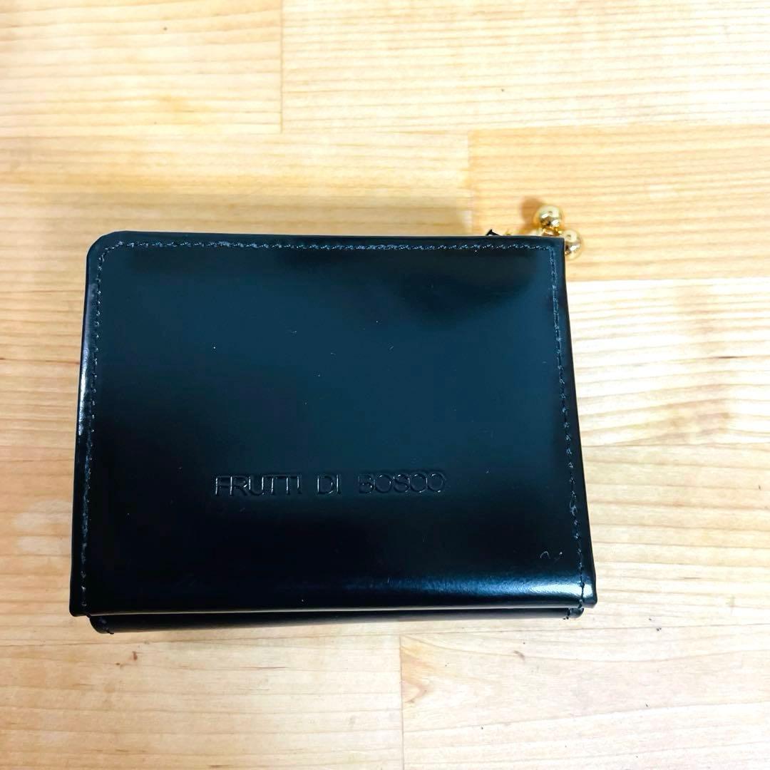 新品未使用品✨ フルッティディボスコ 二つ折り財布 コンパクト ブラック