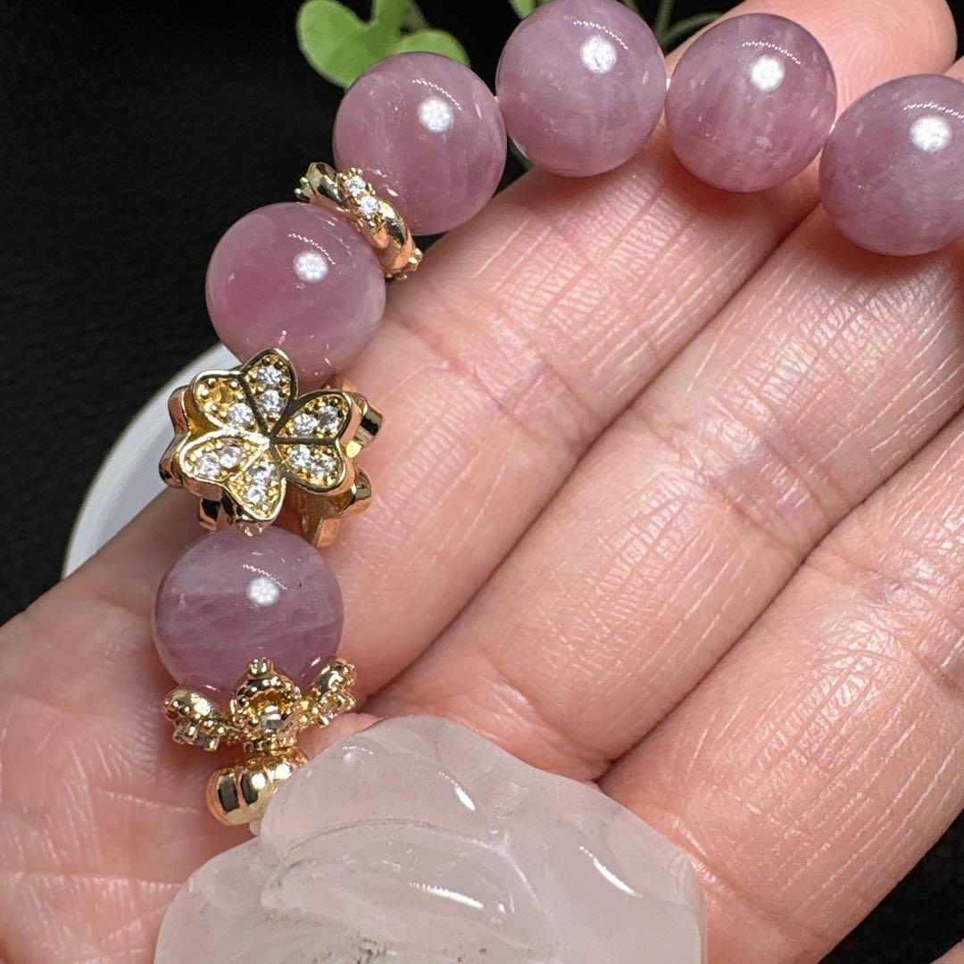 ＊やっちゃん様お取置き＊ミルキークォーツ　薔薇　マダガスカル産パープルローズ