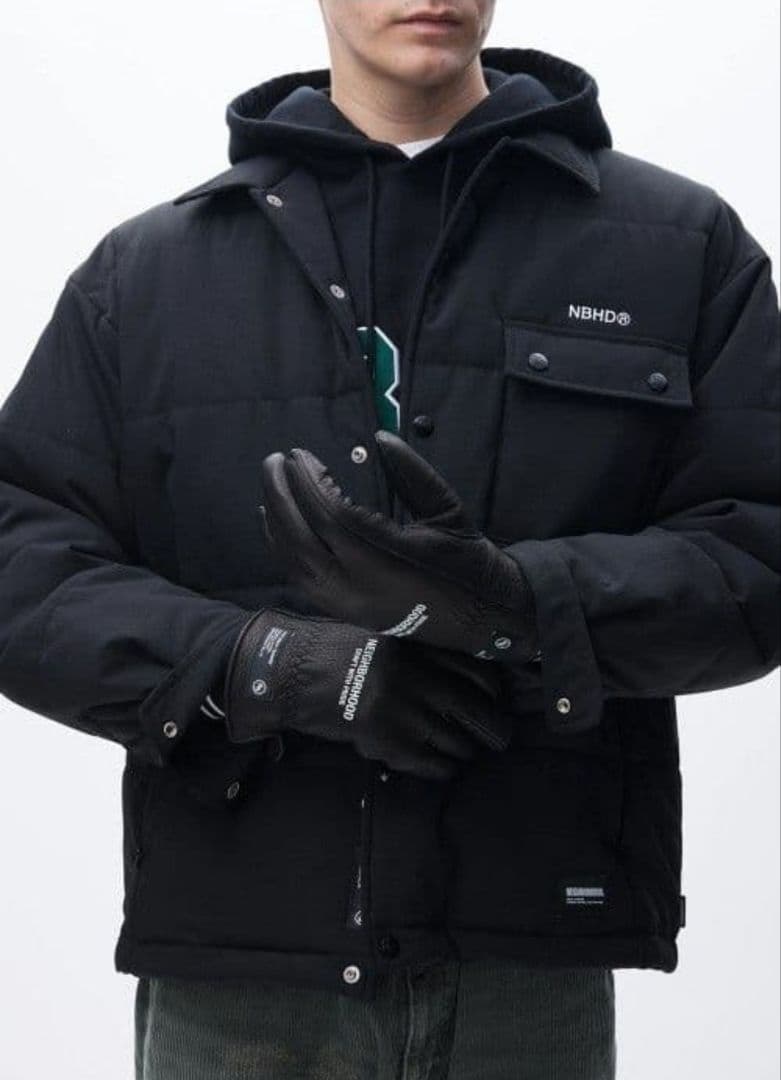 新品 24FW NEIGHBORHOOD LEATHER BOA GLOVES