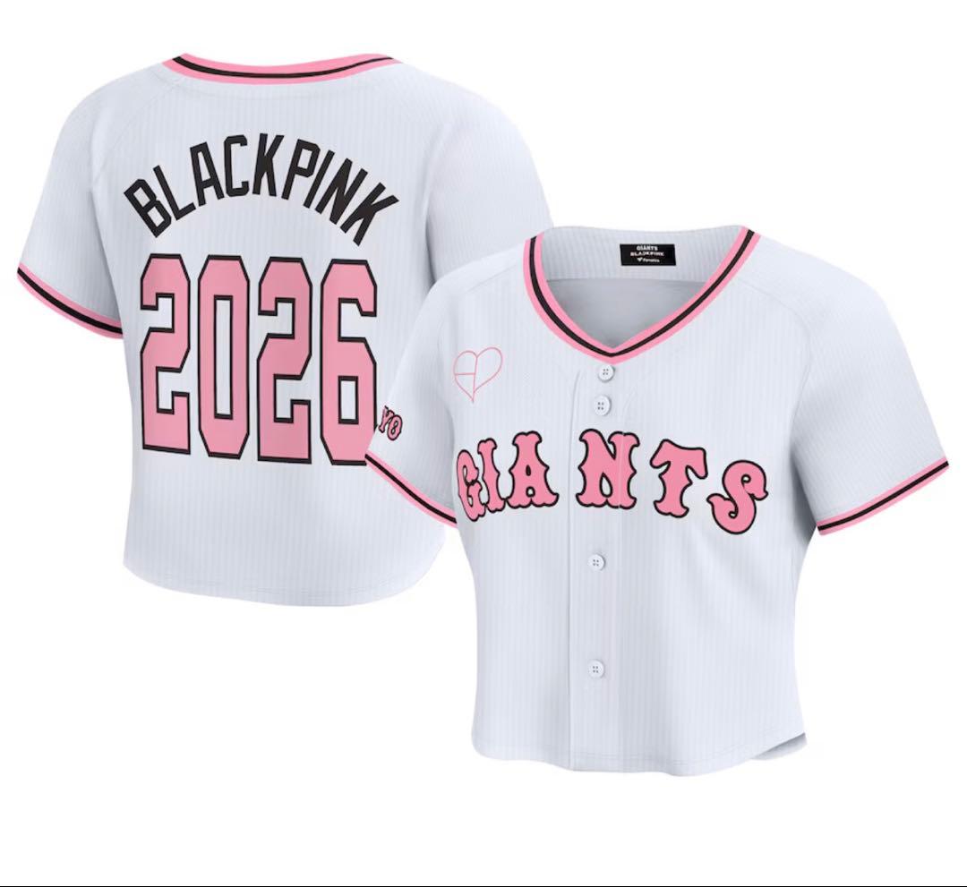 読売ジャイアンツ×BLACKPINK ユニフォーム クロップド ホワイト S