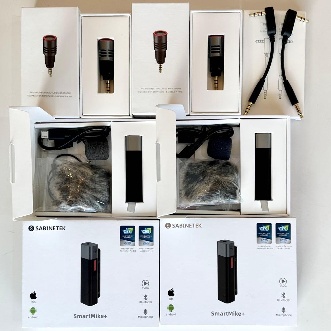 SabineTek Smart Mike＋2個＋単一指向性マイク2個＋ケーブル2