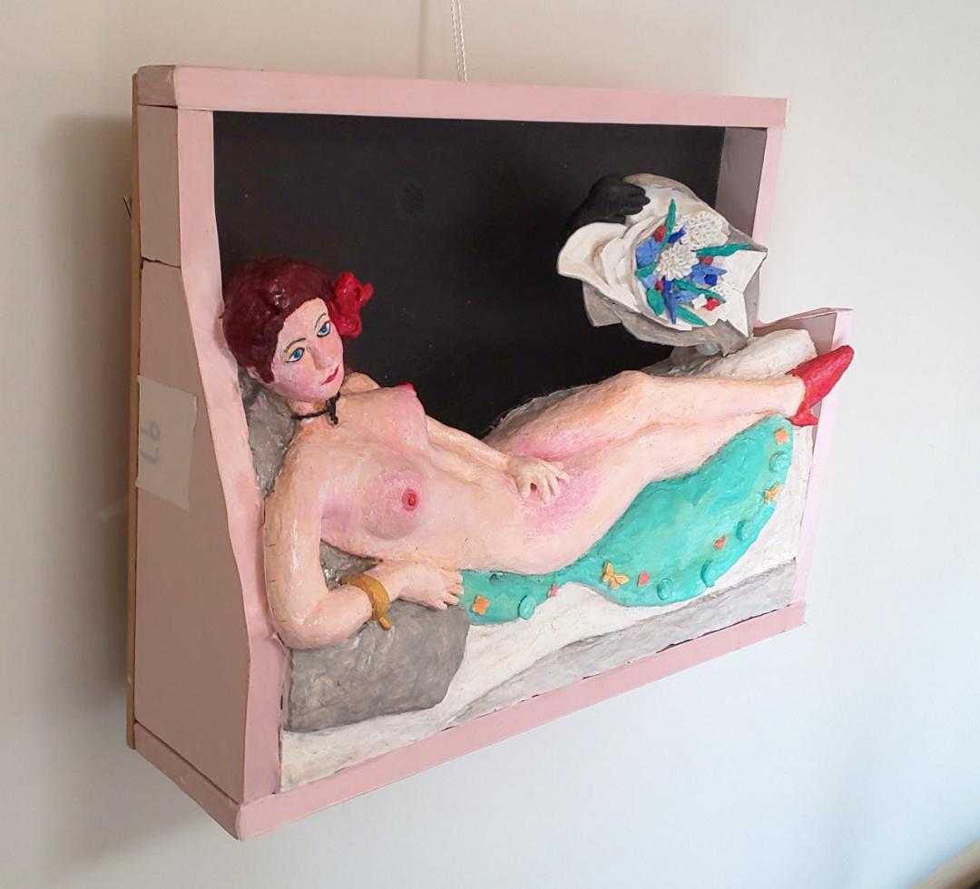 「横たわる裸婦」（未来絵画）