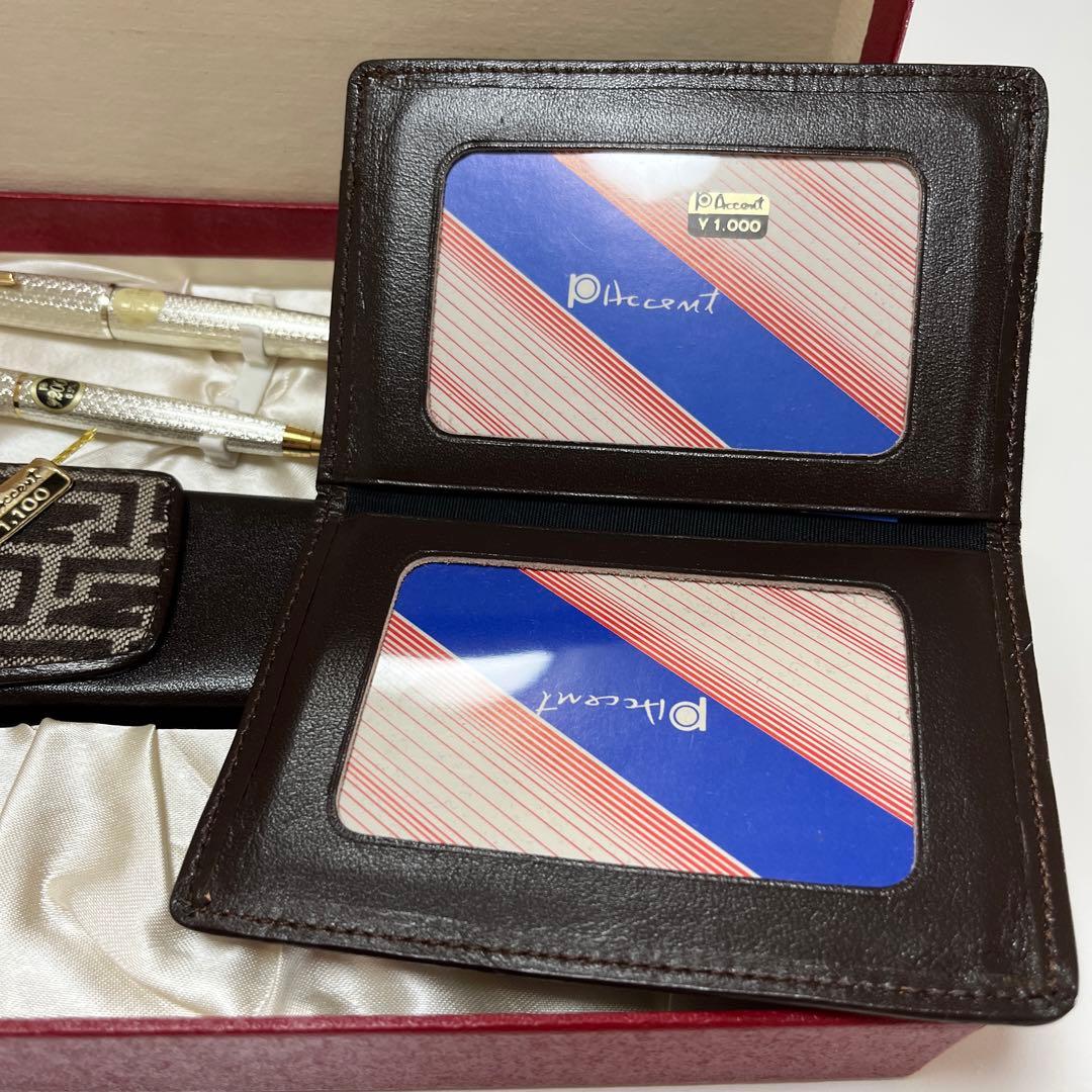 新品 レトロ PLATINUM プラチナ 万年筆 14kWG シャーペン