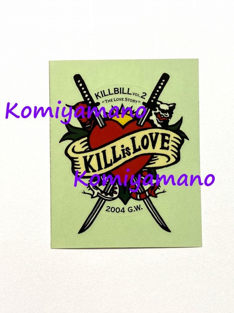 KILL BILL  キルビル ２ プロモ 非売品 アイパッチ 眼帯 + シール