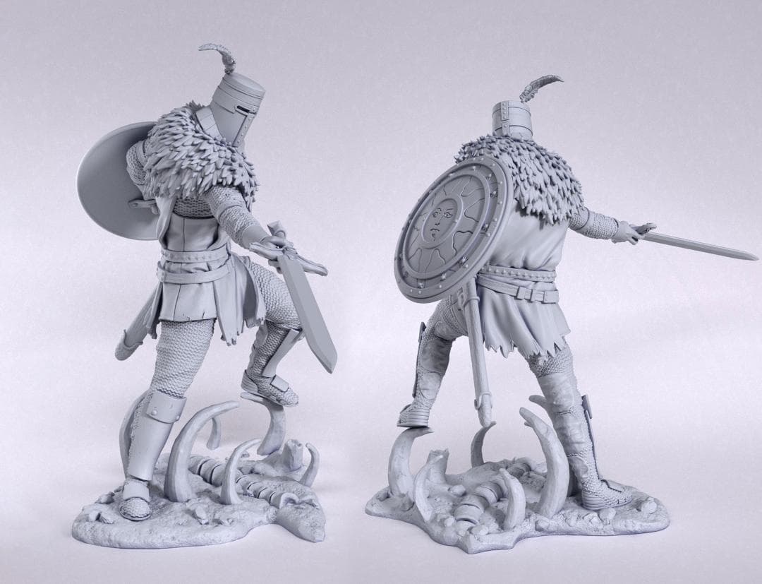 1/10　未塗装 未組立　フィギュア　ガレージキット　ダークソウル　ソラール