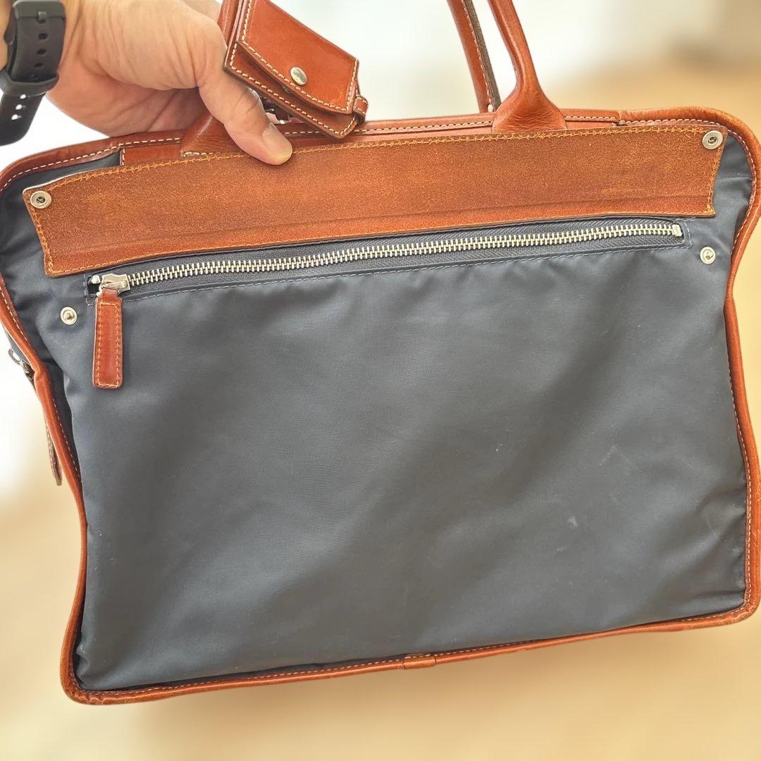 フェリージ　ビジネスバッグ ネイビー/ブラウン