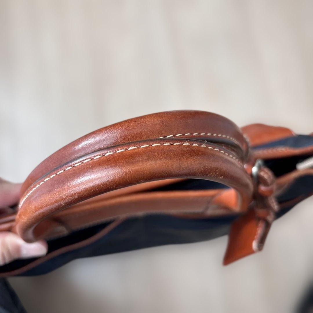 フェリージ　ビジネスバッグ ネイビー/ブラウン