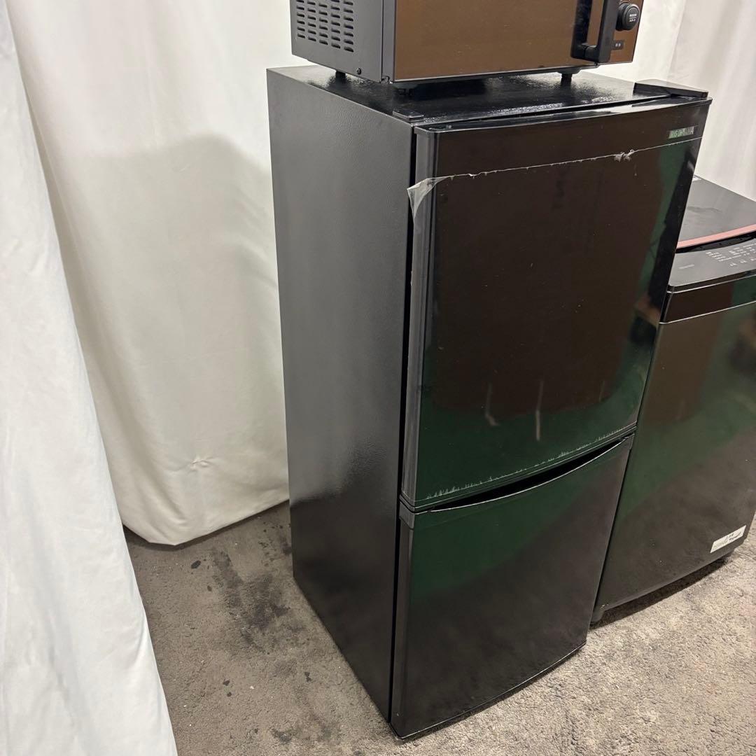 冷蔵庫　洗濯機　電子レンジ　一人暮らし　アイリス　黒　家電セット　設置無料　41