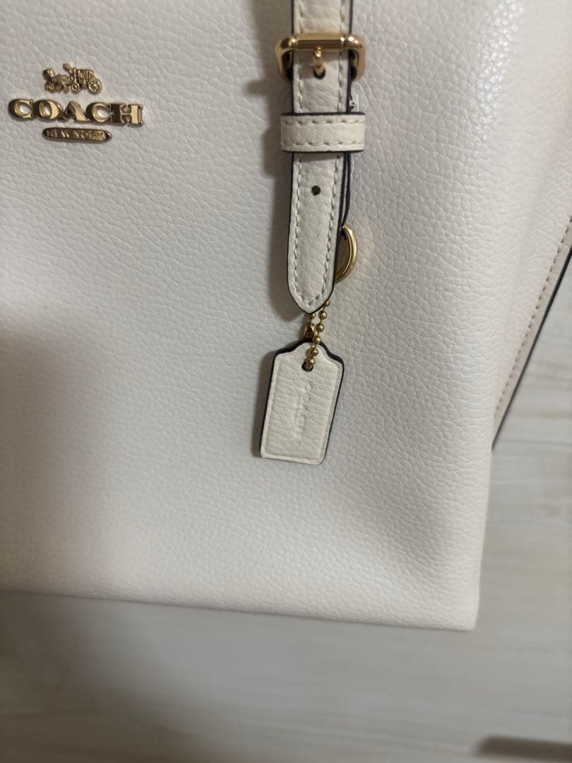 1/26迄限定値下げ‼️美品❣️COACH ホワイト 2wayバッグ