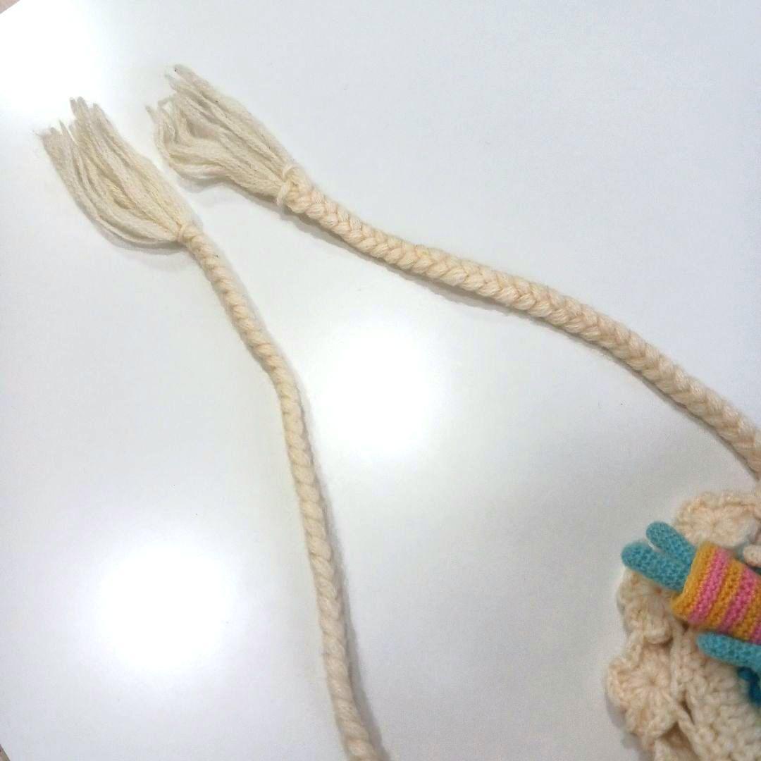 mezzo piano　あみぐるみ付き ニット帽 ポンポン　レア