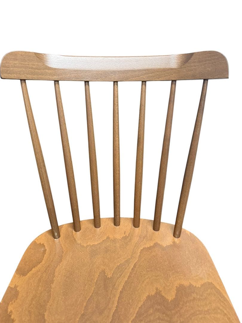 【2脚SET】美品 TON トン ウィンザーチェア カウンターチェアブラウン