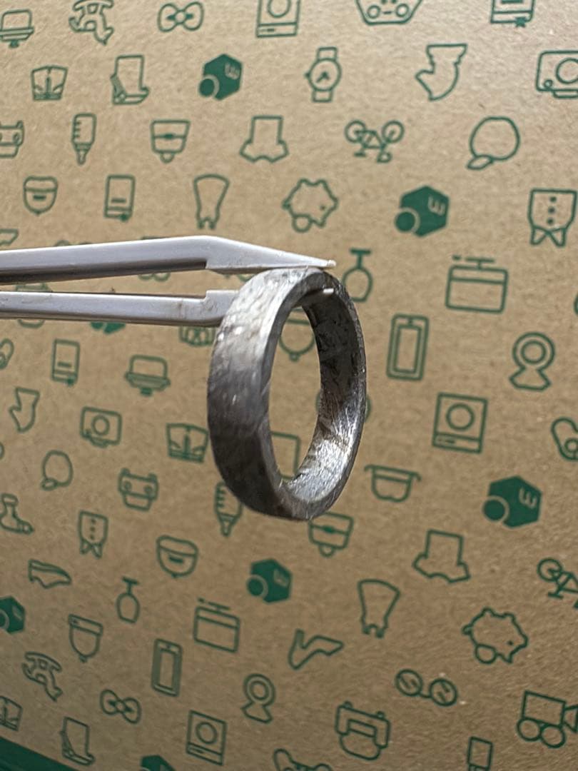 希少 宇宙パワー　アルタイ隕石リング　鉄隕石 高品質隕石 幸運