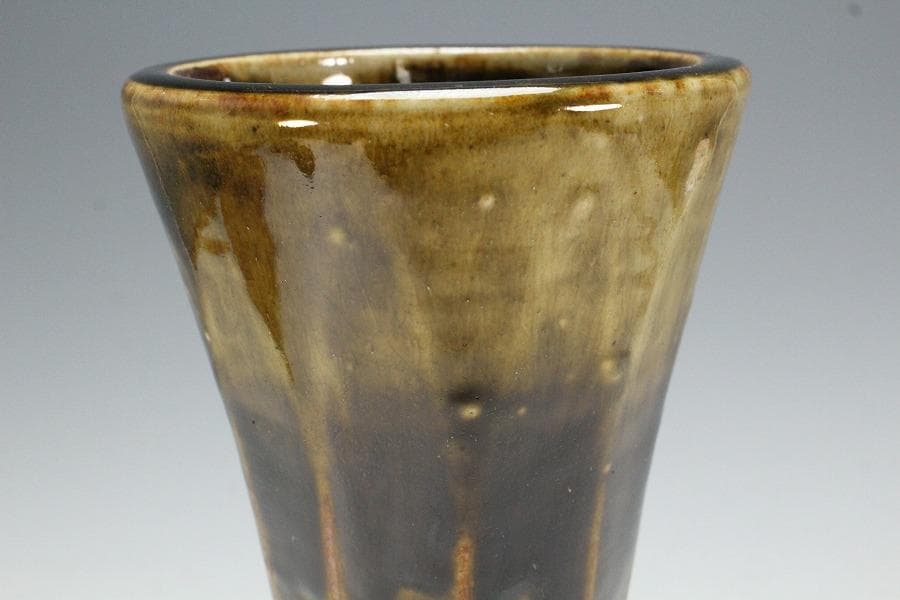 茶道具 高取焼 杵形 花入 銘 閑居 書付 表千家(K-YC555)