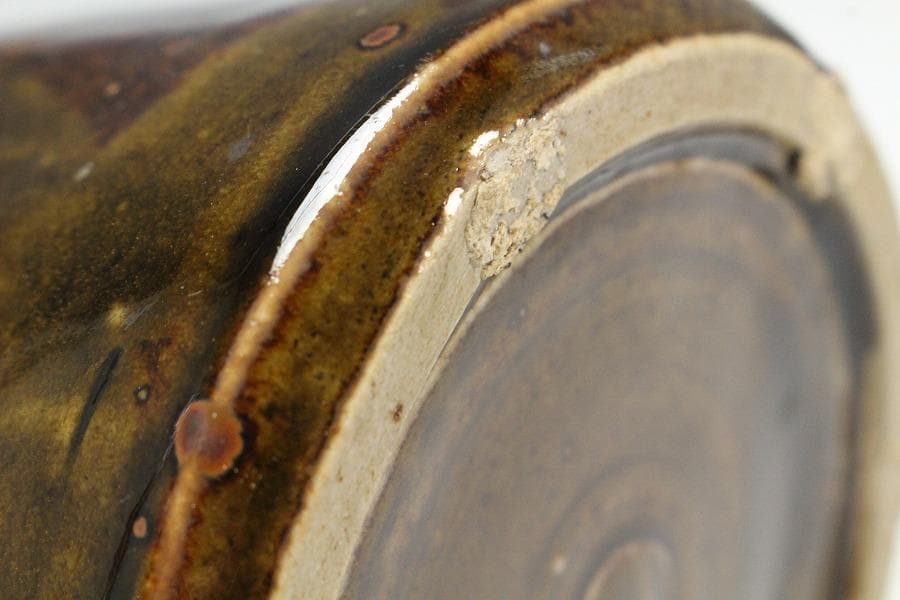 茶道具 高取焼 杵形 花入 銘 閑居 書付 表千家(K-YC555)