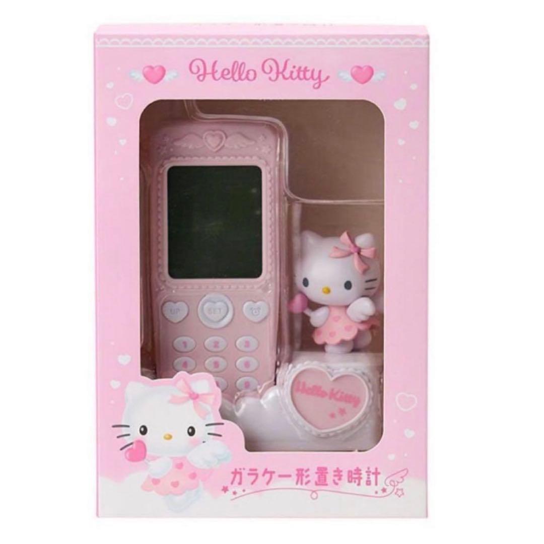 【新品 未開封】サンリオ ガラケー型置き時計 ハローキティ
