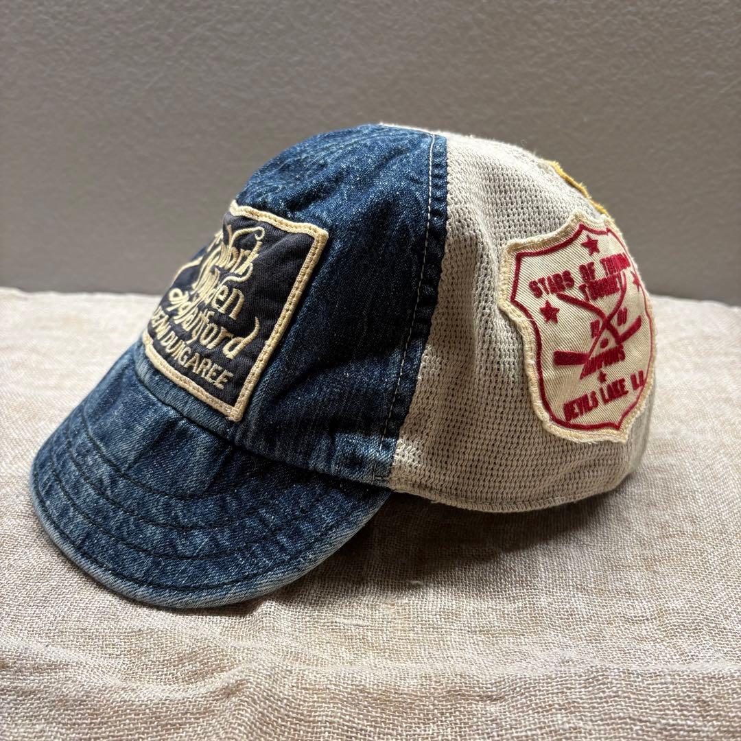 デニム&ダンガリー　ワッペン　パッチ　デニムメッシュキャップ　サイズ58