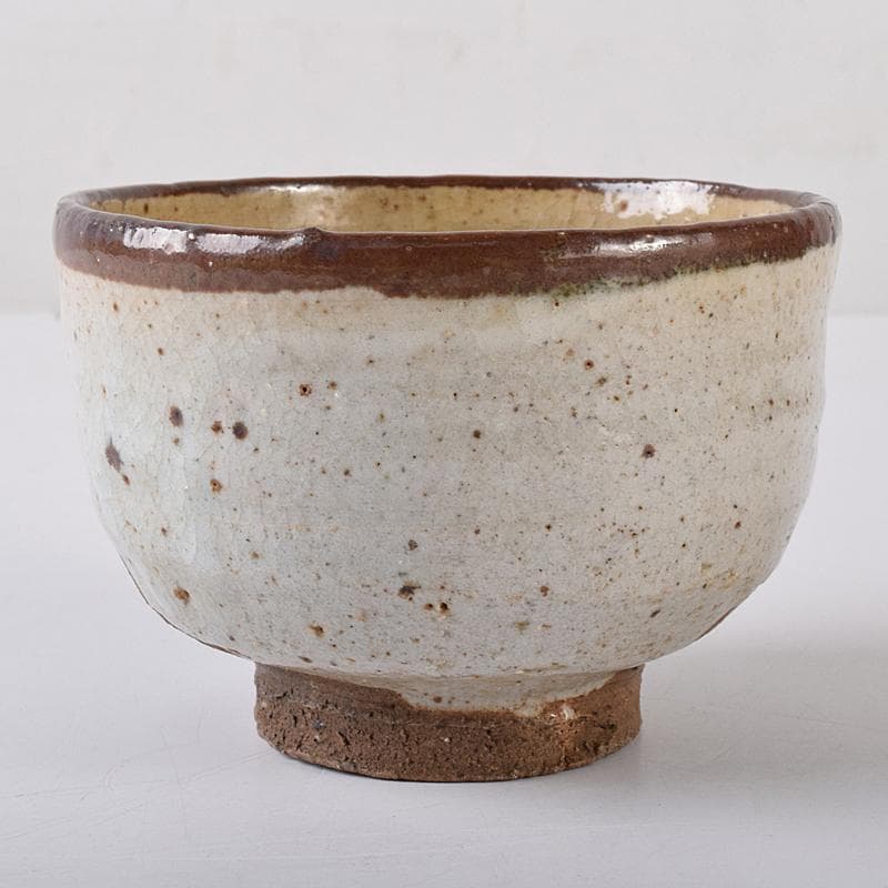 茶道具　唐津皮鯨茶碗　袱紗・時代箱付　V　R7954