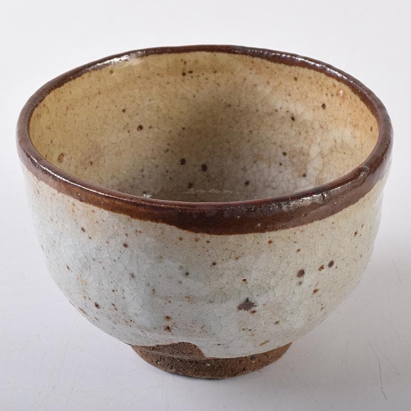 茶道具　唐津皮鯨茶碗　袱紗・時代箱付　V　R7954