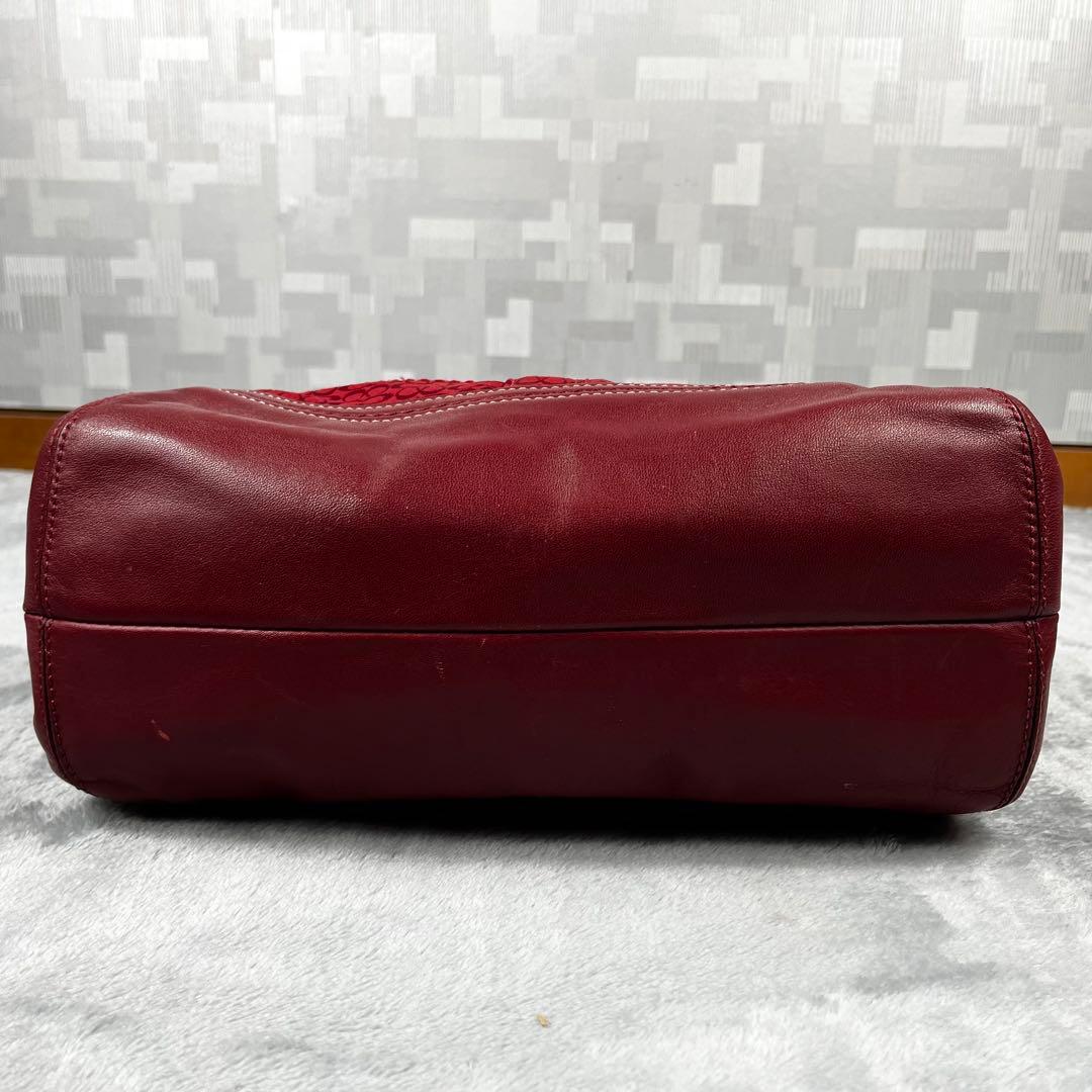 COACH コーチ ハンドバッグ シグネチャー レッド 赤