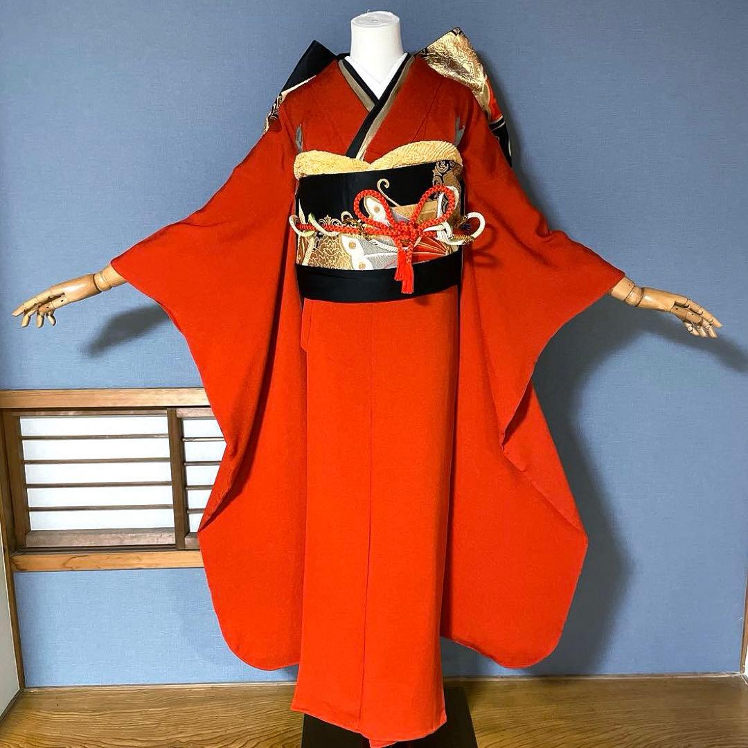 25点　振袖フルセット　ちりめん　新品ショール着付け道具付き　成人式振袖　振袖