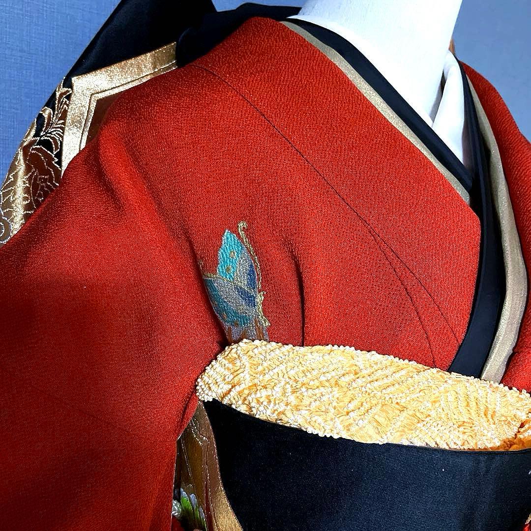 25点　振袖フルセット　ちりめん　新品ショール着付け道具付き　成人式振袖　振袖