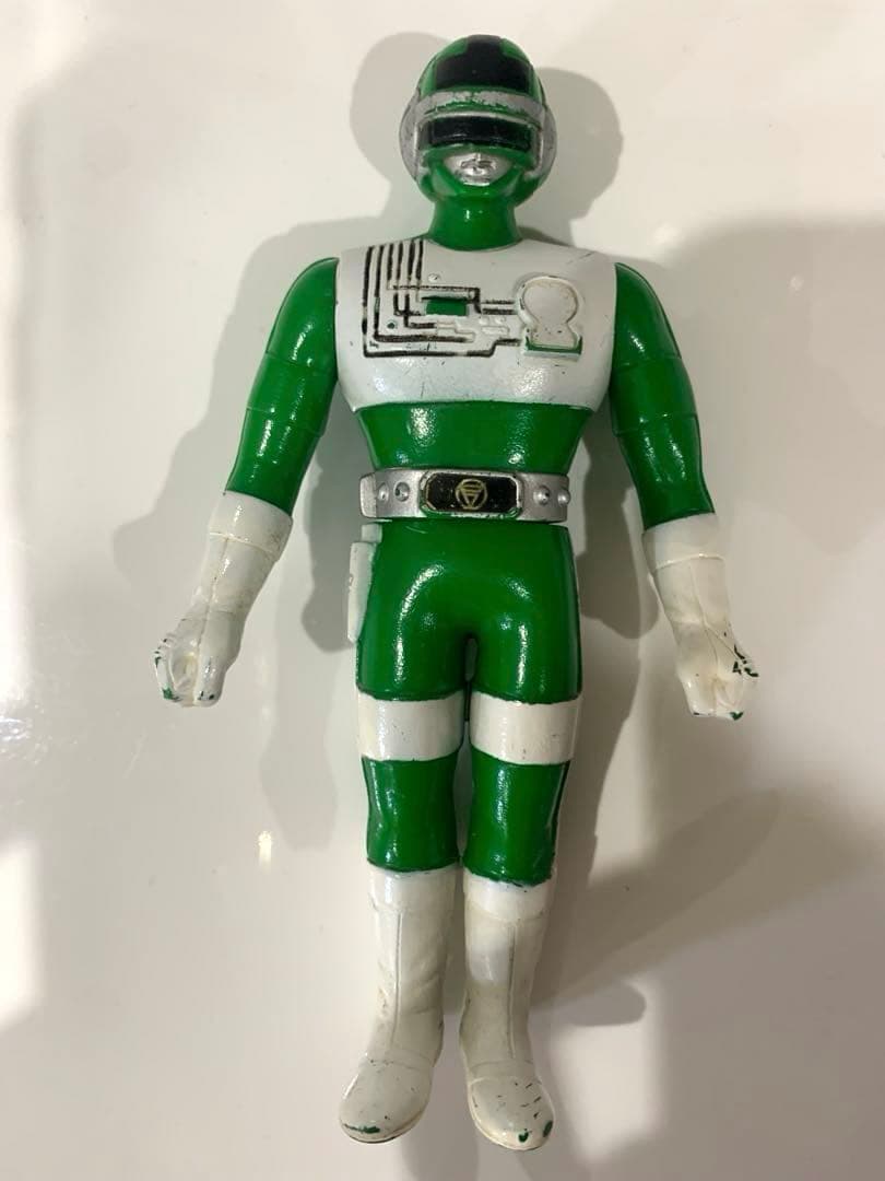 ⭐️希少⭐️超電子バイオマン⭐️アクアイガー　1984年製　ソフビ4体セット　バンダイ