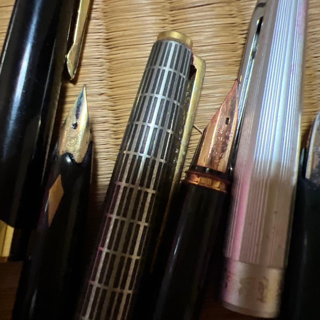 k18 万年筆　文房具　6本セット　k18wg