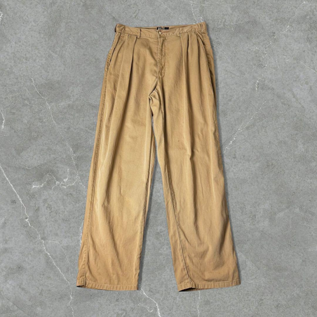 【初期型】 USA製 Ralph Lauren ポロチノ 2タック チノパン