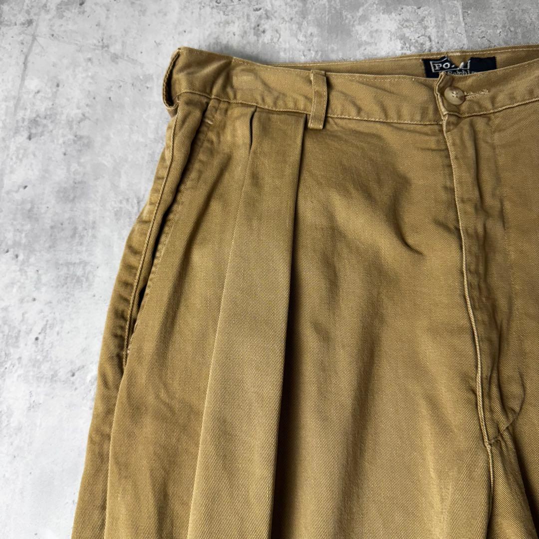 【初期型】 USA製 Ralph Lauren ポロチノ 2タック チノパン