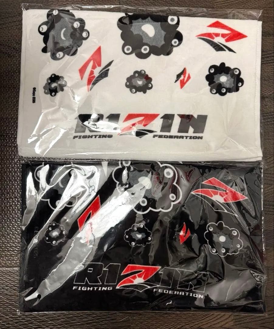 EXPO2025 ミャクミャクRIZINフェイスタオルセット ホワイト・ブラック