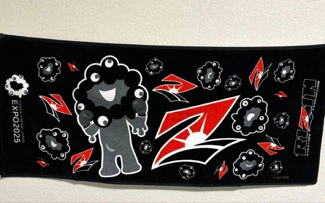 EXPO2025 ミャクミャクRIZINフェイスタオルセット ホワイト・ブラック