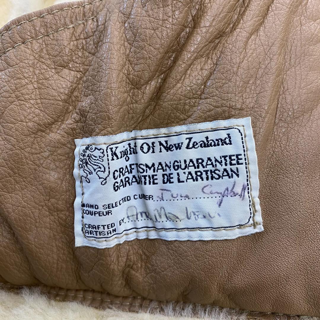 Knight of new zealand 肉厚 リアルムートンコート M