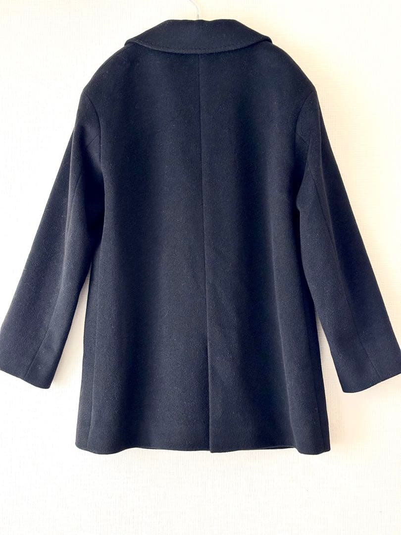 【23区】ウールアンゴラビーバーショートコート チェスターコート　38 黒