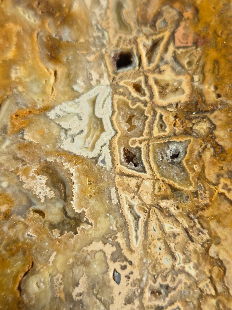 イエロークレイジーレースアゲートスラブ