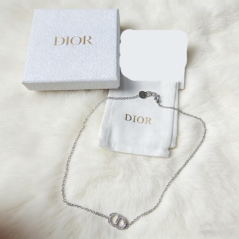 極美品 ♡ DIOR PETIT CD ネックレス シルバー